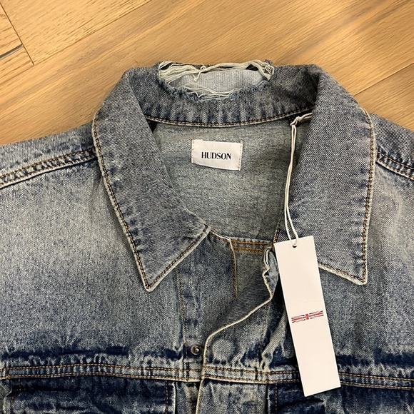 BNWT Hudson Jasper Mens Jean Jacket Size M - Picture 3 of 9